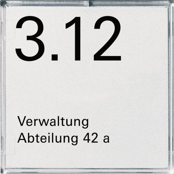 GIRA - Namens-/Türschild 1f Zubehör