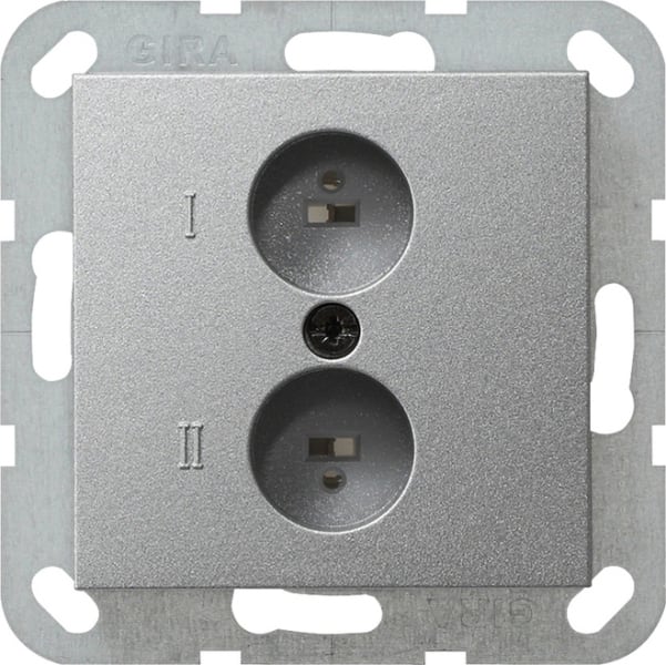 GIRA - Stereolautsprecher-Steckd. System 55 F Alu