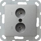 GIRA - Stereolautsprecher-Steckd. System 55 F Alu