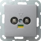 GIRA - Potenzialausgleich-Dose 2f System 55 F Alu