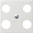 GIRA - Zentralpl. 4f symmetrisch Zubehör Reinweiß