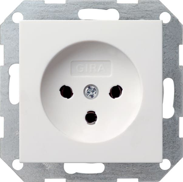GIRA - HNA-Steckd. 10 A System 55 Reinweiß