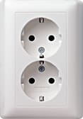 GIRA - SCHUKO 2f Vollpl. o.Kr. STK Standard 55 Reinweiß