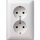 GIRA - SCHUKO 2f Vollpl. o.Kr. STK Standard 55 Reinweiß