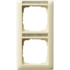 GIRA - Abdeckrahmen 2f senkr. BSF Standard 55 Cremeweiß