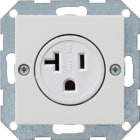 GIRA - Steckd. 2-p NEMA 5-20 R System 55 Reinweiß