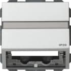 GIRA - Datenhaube Tragring + BSF Gira TX_44 F Alu