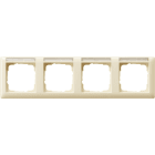 GIRA - Abdeckrahmen 4f waager. BSF Standard 55 Cremeweiß