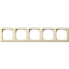 GIRA - Abdeckrahmen 5f waager. BSF System 55 Cremeweiß