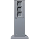 GIRA - E-Säule 3x Leereinheit 491 mm Gira Energiesäule F Alu