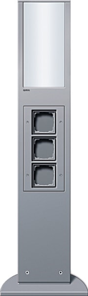 GIRA - E-Säule Licht + 3x Leereinheit 769 mm Gira Energiesäule F Alu