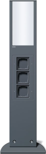GIRA - E-Säule Licht + 3x Leereinheit 769 mm Gira Energiesäule Anthrazit