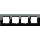 GIRA - Abdeckrahmen 4f Gira Esprit G Schwarz