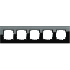 GIRA - Abdeckrahmen 5f Gira Esprit G Schwarz