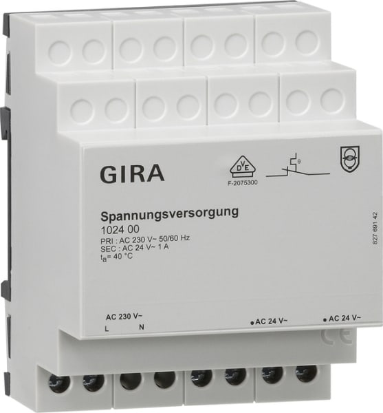 GIRA - Spannungsversorgung AC 24 V 1 A REG Zubehör