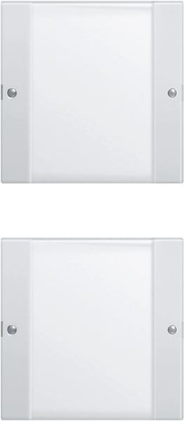 GIRA - Wippenset 2f (1+1) Beschriftungsfeld System 55 Klar/Reinweiß