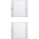 GIRA - Wippenset 2f (1+1) Beschriftungsfeld System 55 Klar/Reinweiß