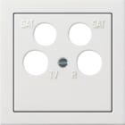 GIRA - Zentralpl. 4f Flächenschalter Reinweiß