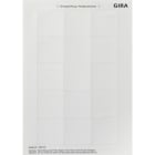 GIRA - Beschriftungsbögen 51 x 51 mm Zubehör Reinweiß