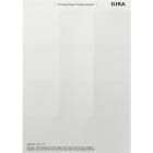 GIRA - Beschriftungsbögen 69 x 67 mm Zubehör Reinweiß