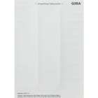 GIRA - Beschriftungsbögen 21,8 x 67 mm Zubehör Reinweiß