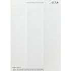 GIRA - Beschriftungsbögen 15,8 x 67 mm Zubehör Reinweiß
