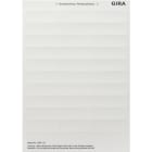 GIRA - Beschriftungsbögen 23,7 x 66,3 mm Zubehör Reinweiß