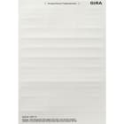GIRA - Beschriftungsbögen 11,7 x 66,3 mm Zubehör Reinweiß