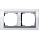 GIRA - Abdeckrahmen 2f Zwischenr. F Alu Gira Event Klar Weiß