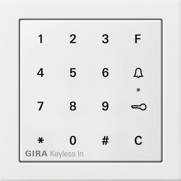 GIRA - Gira Keyless In Codetastatur Flächenschalter Reinweiß