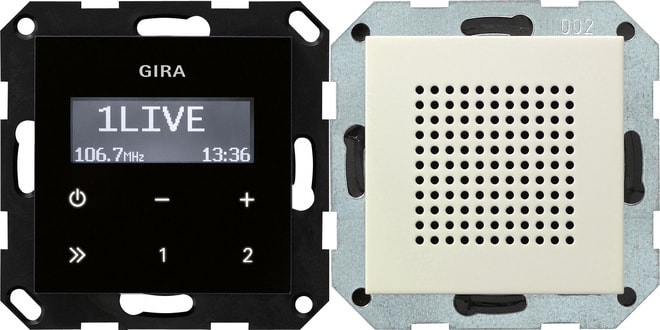 GIRA - UP-Radio RDS Lautsprecher System 55 Cremeweiß