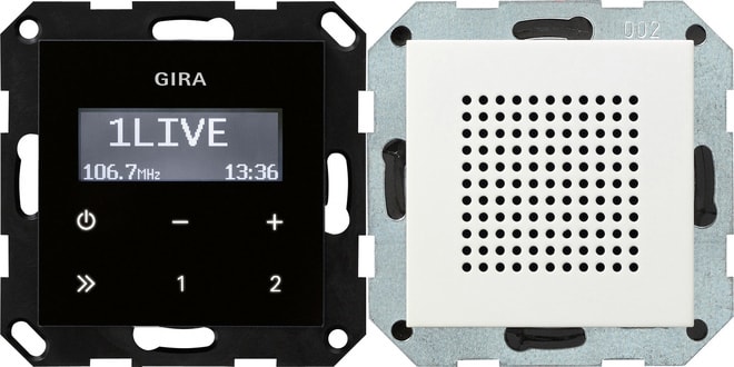 GIRA - UP-Radio RDS Lautsprecher System 55 Reinweiß m