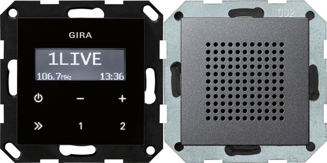 GIRA - UP-Radio RDS Lautsprecher System 55 Anthrazit