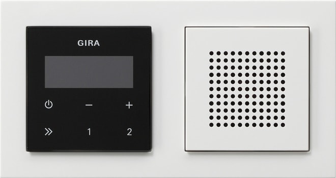 GIRA - UP-Radio RDS Lautsprecher + Rahmen E2 Gira E2 Weiß/Reinweiß