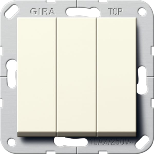 GIRA - Wippschalter BS 3f AusWe System 55 Cremeweiß