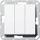 GIRA - Wippschalter 3f Wechselsch. System 55 Reinweiß