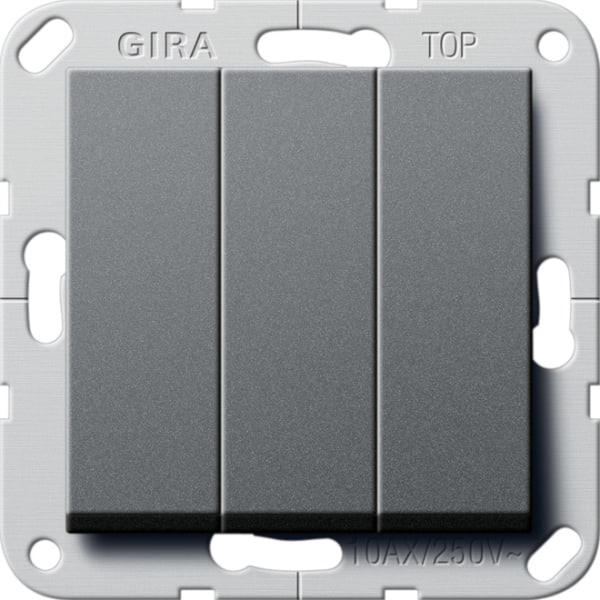 GIRA - Wippschalter 3f Wechselsch. System 55 Anthrazit