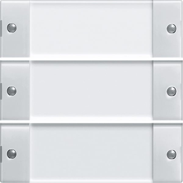 GIRA - Wippenset 3f Beschriftungsfeld System 55 Klar/Reinweiß