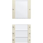 GIRA - Wippenset 4f (1+3) Beschriftungsfeld System 55 Klar/Cremeweiß