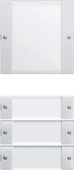 GIRA - Wippenset 4f (1+3) Beschriftungsfeld System 55 Klar/Reinweiß
