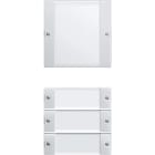 GIRA - Wippenset 4f (1+3) Beschriftungsfeld System 55 Klar/Reinweiß