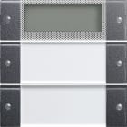GIRA - Wippenset 2f Plus Beschriftungsfeld System 55 Klar/Anthrazit