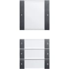 GIRA - Wippenset 4f (1+3) Beschriftungsfeld System 55 Klar/Anthrazit