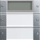 GIRA - Wippenset 2f Plus Beschriftungsfeld System 55 Klar/Farbe Alu