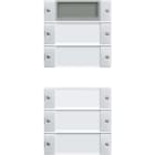GIRA - Wippenset 5f Plus (2+3) Beschriftungsfeld System 55 Klar/Reinweiß