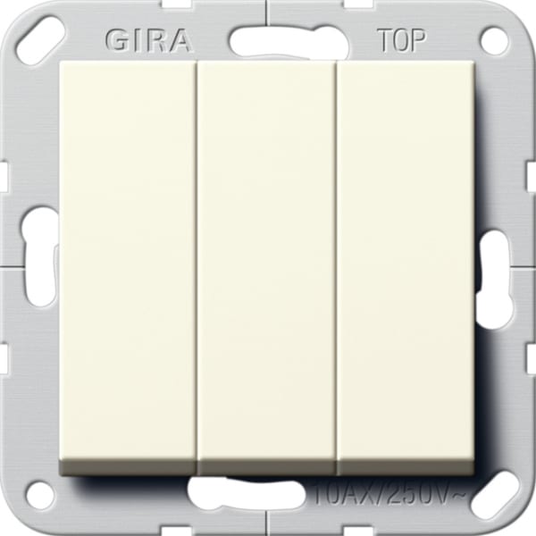 GIRA - Wipptaster BS 3f Schließer System 55 Cremeweiß