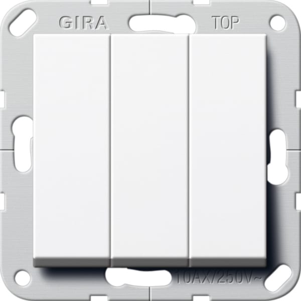 GIRA - Wipptaster BS 3f Schließer System 55 Reinweiß