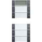 GIRA - Wippenset 5f Plus (2+3) Beschriftungsfeld System 55 Klar/Anthrazit