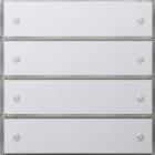 GIRA - KNX Tastsensor 3 Komfort 4f Flächenschalter Reinweiß