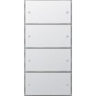 GIRA - KNX Tastsensor 3 Komfort 4f (2+2) Flächenschalter Reinweiß